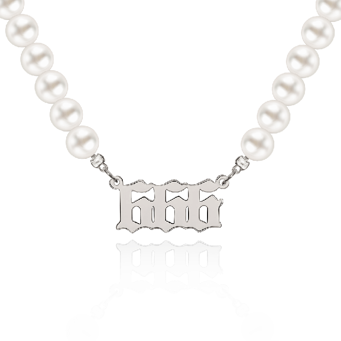 Round Pearl Chain Necklace