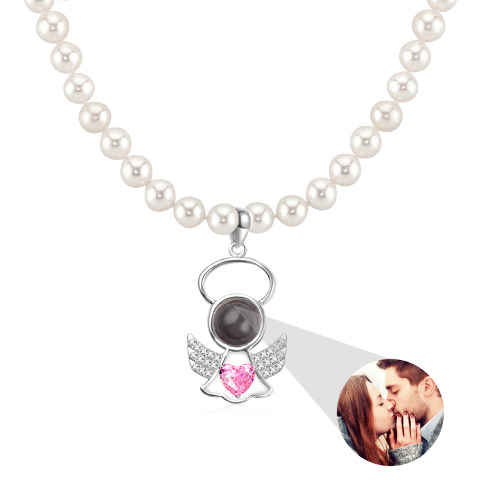Angel Projection Pearl  Necklace