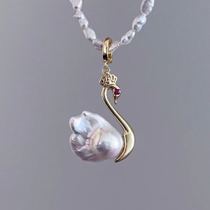 Swan Freshwater Pearl Necklace
