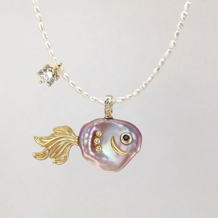 Fish Freshwater Pearl Necklace