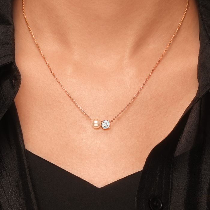 Pearl Pendant Necklace Gift For Her