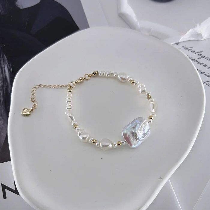 Heart Freshwater Pearl Bracelet