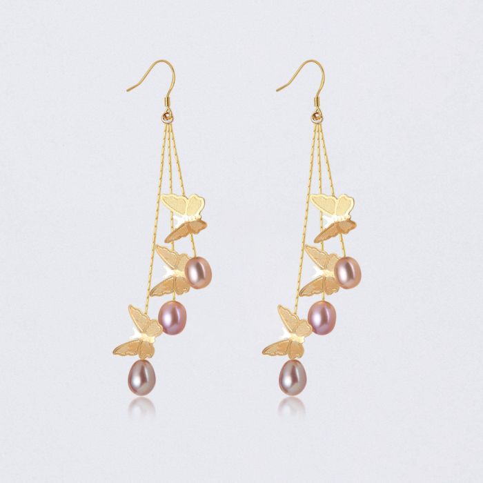 Butterfly Drop Earrings