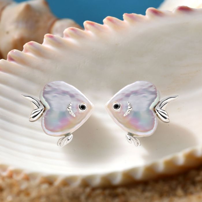 Love Fish Stud Earrings