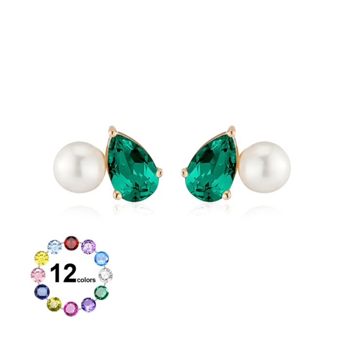 Birthstone Stud Earrings