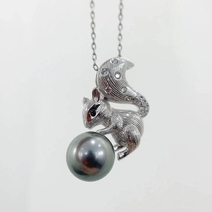 Squirrel Pendant Necklace