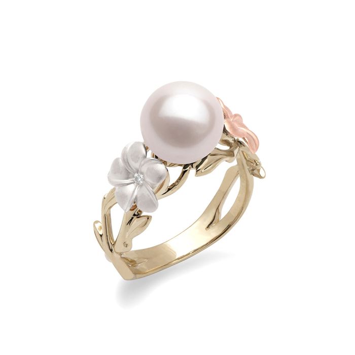 Bloom Flower Pearl Ring