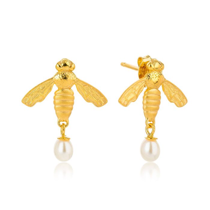 Bee Drop Earrings