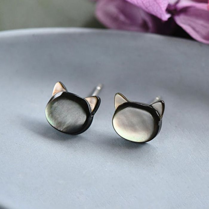 Cat Stud Earrings