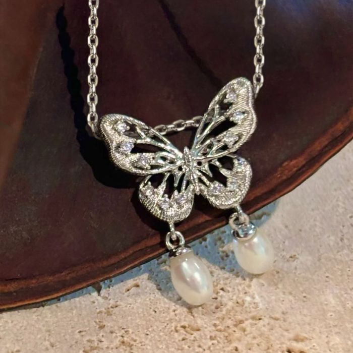 Butterfly Pendant Necklace