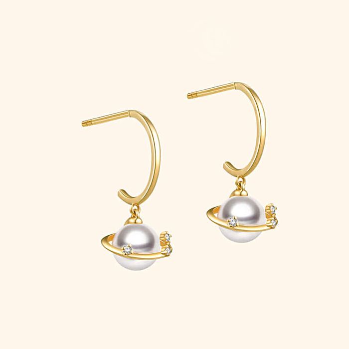 Planet Drop Earrings