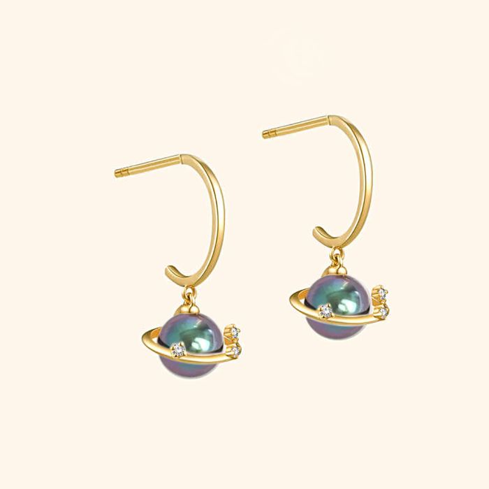 Planet Drop Earrings