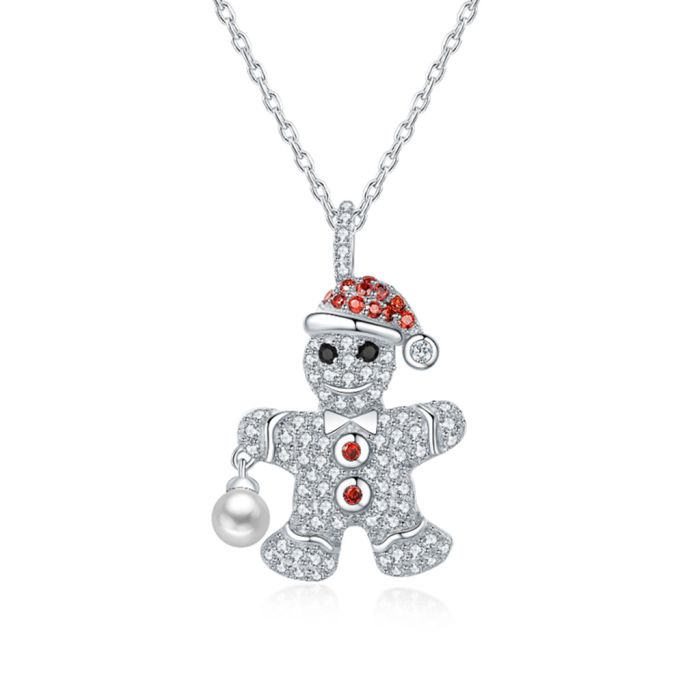 Gingerbread Man Pendant Necklace