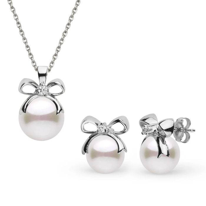 Bow Pearl Jewelry Set