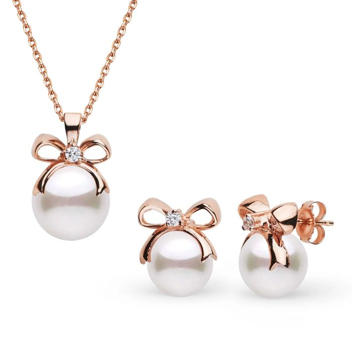 Bow Pearl Jewelry Set