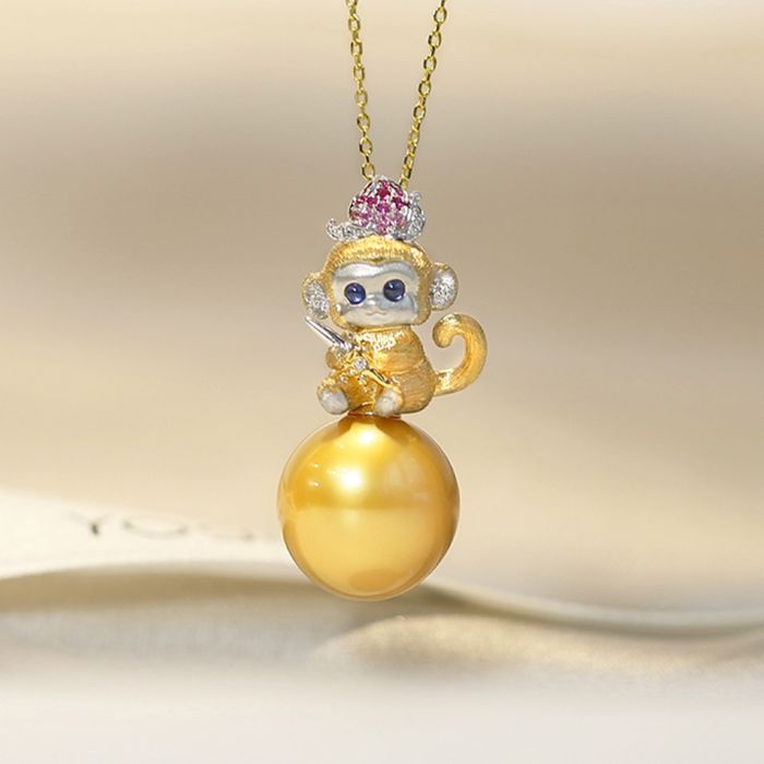 Monkey Pendant Necklace