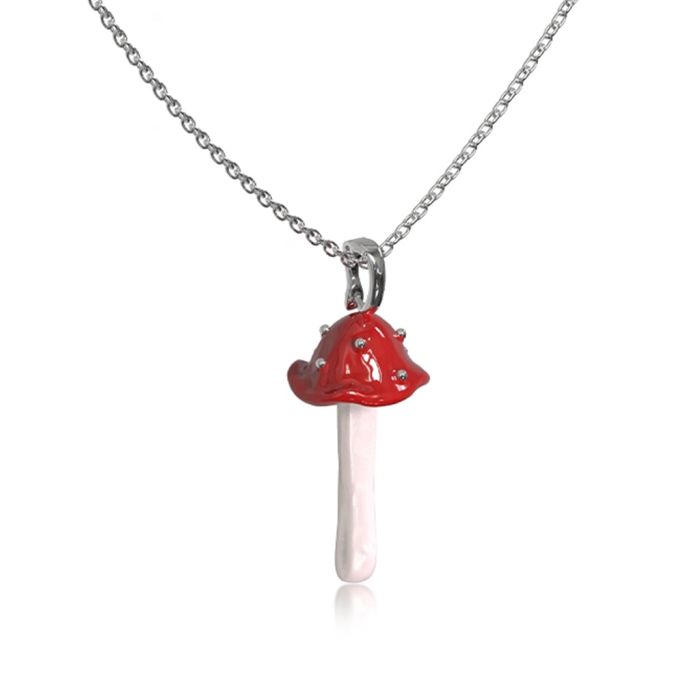 Mushroom Pendant Necklace